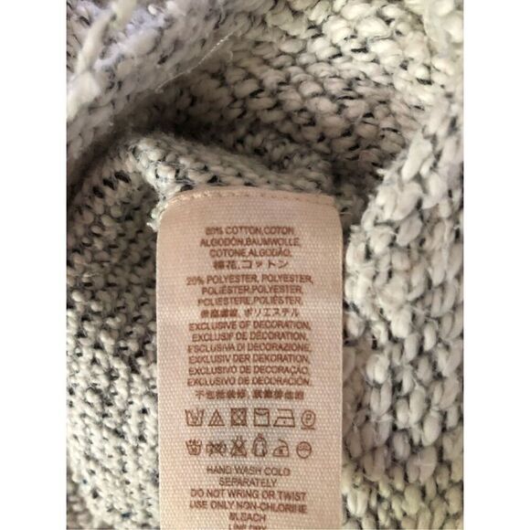 FREE PEOPLE Soft Textured Long Sleeve Hooded Pullover Top w/ Fraying SZ XS - Picture 15 of 16